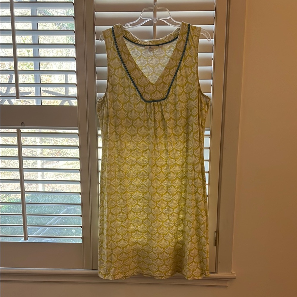 Bode Lime Green and White Chemise